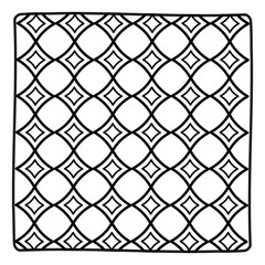 Comfy Patterns vector illustration line art drawing, Bold and Easy, Mindfulness Patterns, Satisfying Patterns, Amazing Patterns, Comfy Patterns Coloring Page, Cozy Pattern, Printable Coloring Page,