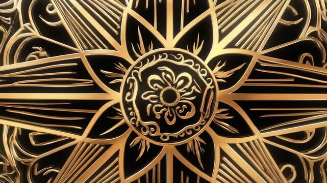Ornate compass rose design