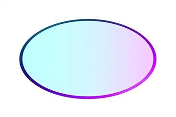 Oval shape with a gradient fill.  A light blue oval with a subtle purple-blue gradient fading to a light purple.  Clean, simple design