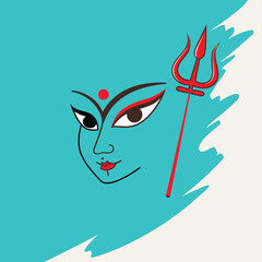 Happy Halloween card with pumpkin and stylish woman illustration