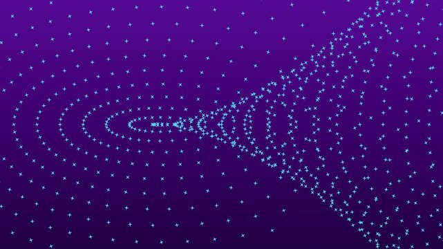 animated abstract background with stars