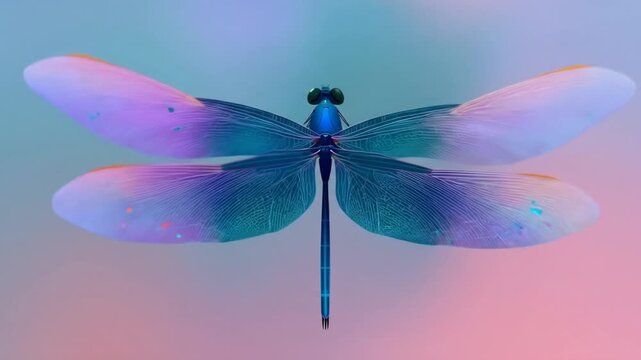 Dragonfly flight abstract