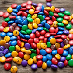 colorful chocolate candies