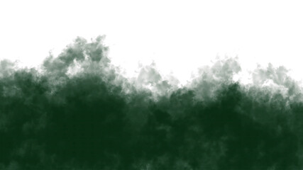 Dark Green Textured Border Abstract Shape color contrast isolated on a transparent background