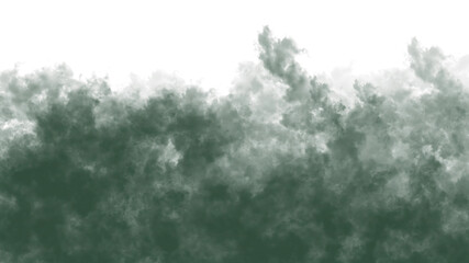 Muted Green Textured Border Abstract Shape color contrast isolated on a transparent background