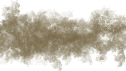 Abstract Textured Horizontal Band With Dark Sides And Brown Center stripe isolated on a transparent background