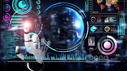 AI-powered global network interface enabling real-time data interaction, virtual assistant support, and artificial intelligence-driven internet communication insights. Thunk