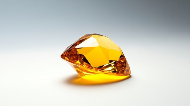 Sparkling yellow diamond studio setting gemstone photography minimalist environment close-up view luxury concept for visual appeal