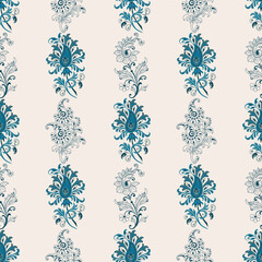 Vector Hand drawn colourful geometric flowers Motifs African boho paisley, seamless patterns with floral for fabric Ethnic Indian Pattern, textiles, clothing, wrapping paper, backdrop, banner.

