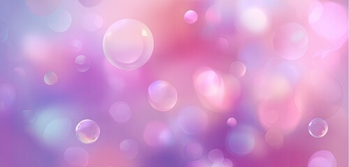 Delicate, pastel-hued backdrop with floating soap bubbles.  Soft, diffused light creates a dreamy, airy atmosphere.  Bubbles in various shades of pink and purple