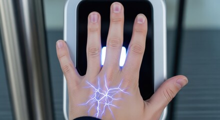 Biometric identification access authentication using hand vein scanner for security process