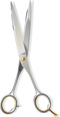 illustration of scissors isolated on white background 