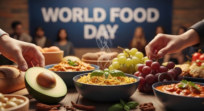 World Food Day A Celebration of Delicious Dishes and Community Gathering.