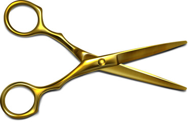 illustration of scissors isolated on white background 