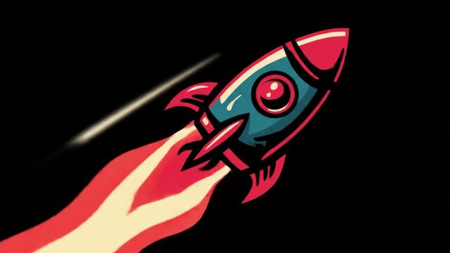 Rocket launch illustration
