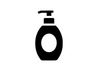 Fototapeta premium Minimalistic illustration of a sleek, modern hand soap dispenser, promoting cleanliness and hygiene. The soap bottle offers a fresh, and simple style, ideal for various design projects
