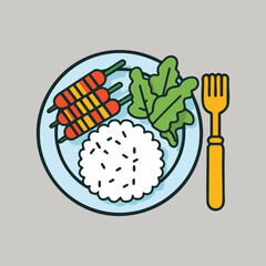 Healthy eating and sustainability vector pack for World Vegetarian Day with vibrant flat illustrations of vegetables, plant-based foods, smoothies, and eco-friendly icons.