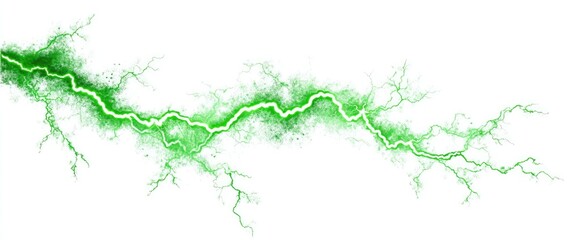 Abstract green lightning graphic (2)