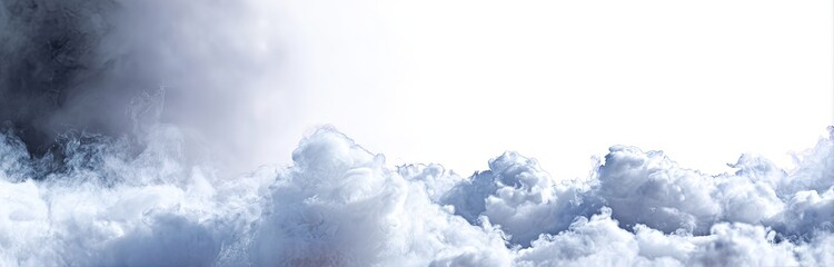 Dramatic cloudscapes, transitioning from dark to light