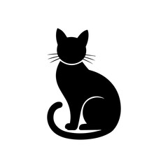 black and white cat, black and white cat design, silhouette cat design, silhouette vector cat design, cat design 