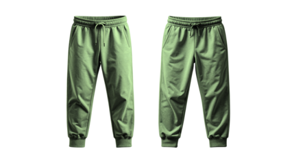 Stylish and comfortable light green jogger sweatpants, perfect for casual wear, active lifestyles, or lounging at home, presented on a clean white background