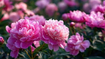 pink flowers peonies flowering on background pink peonies peonies garden no logos no brands ar 169