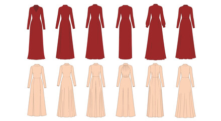 A curated collection of elegant long dresses for formal occasions.