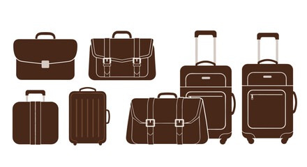 A collection of various business and travel bags for all your needs.