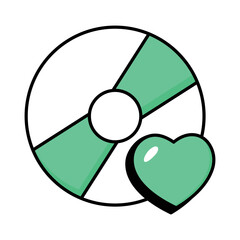 Love Colored Outline Icons