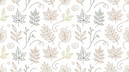 Autumn botanical illustration featuring acorns and oak leaves, soft cream background and rich fall colors, cozy seasonal design for printable decor or stationery