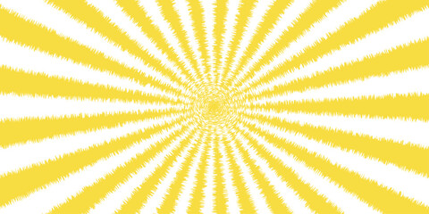 Abstract template with yellow sunrays on light background. Abstract background with light of sunburst. sunrise background, retro round lines. summer ray sunburst hot sunrise wallpaper background.