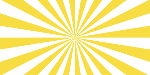 Abstract template with yellow sunrays on light background. Abstract background with light of sunburst. sunrise background, retro round lines. summer ray sunburst hot sunrise wallpaper background.
