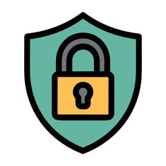 Shield Icon Representing Cybersecurity and Information Defense