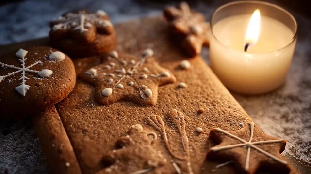 Gingerbread cookies holiday season