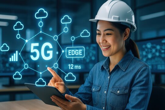 Exploring 5g technology advancements modern office digital interaction professional environment user-focused perspective
