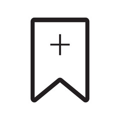 Fototapeta premium Favorite bookmark icon, vector illustration. 