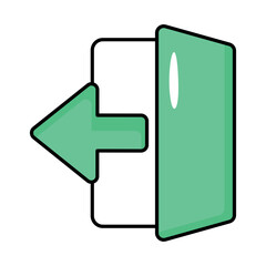 User Interfece Colored Outline Icons