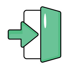 User Interfece Colored Outline Icons