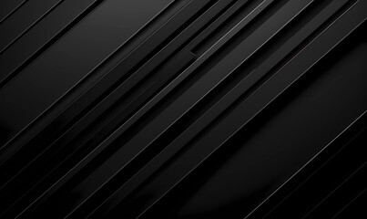 Obraz premium Black dark abstract linear design with lines background