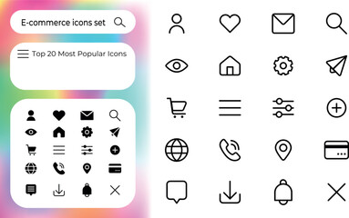 ui/ux icon set instagram, tiktok.Comment, share, save, and message icons. minimalistic design for web. For shopping and ecommerce icons business, marketing, social media, ,management, and seo.