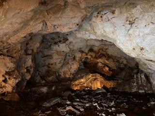 Located in the countryside of Cetinje, Montenegro, Lipa Cave is 2.5 km long. It is the country's first and only cave open to tourism.