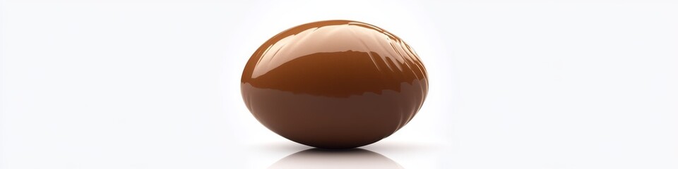 Indulgent smooth milk chocolate Easter egg with rich glossy finish, perfect for festive celebrations and sweet treats