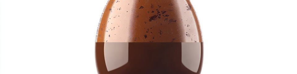Rich decadent dark chocolate swirl with textured cocoa powder accents, a luxurious treat for culinary inspiration and sweet indulgence.