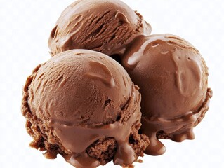 Indulge in rich, creamy chocolate ice cream scoops melting deliciously, a perfect summer treat for ultimate dessert cravings