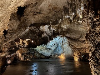 Located in the countryside of Cetinje, Montenegro, Lipa Cave is 2.5 km long. It is the country's first and only cave open to tourism.