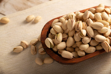 Pistachios. A healthy snack, an important source of vegetable protein, fiber, healthy fats, vitamins, and minerals. They can be eaten as a snack or as an ingredient in a wide variety of recipes.