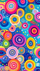 Vibrant circular pattern