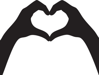 Two hands forming heart