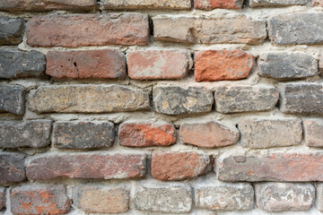 Old brick wall, a beautiful background for the designer, copy empty space