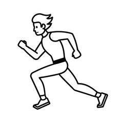 running man vector illustration